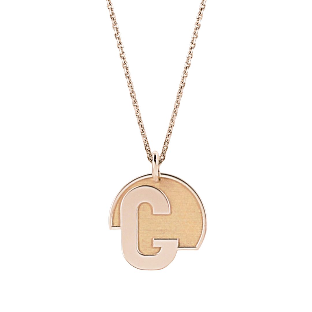 Pendentif lettre G or 18 carats OR JAUNE