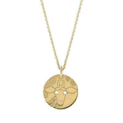 pendentif girafe en or jaune