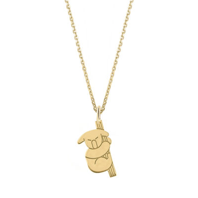 pendentif koala or jaune