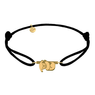 bracelet cordon koala or jaune