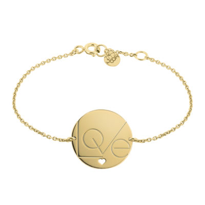 bracelet chaine petit love or jaune