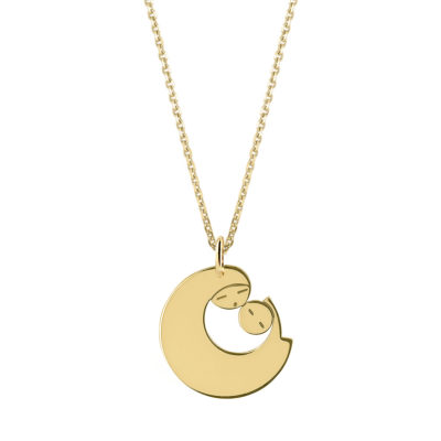 pendentif tendresse en or jaune