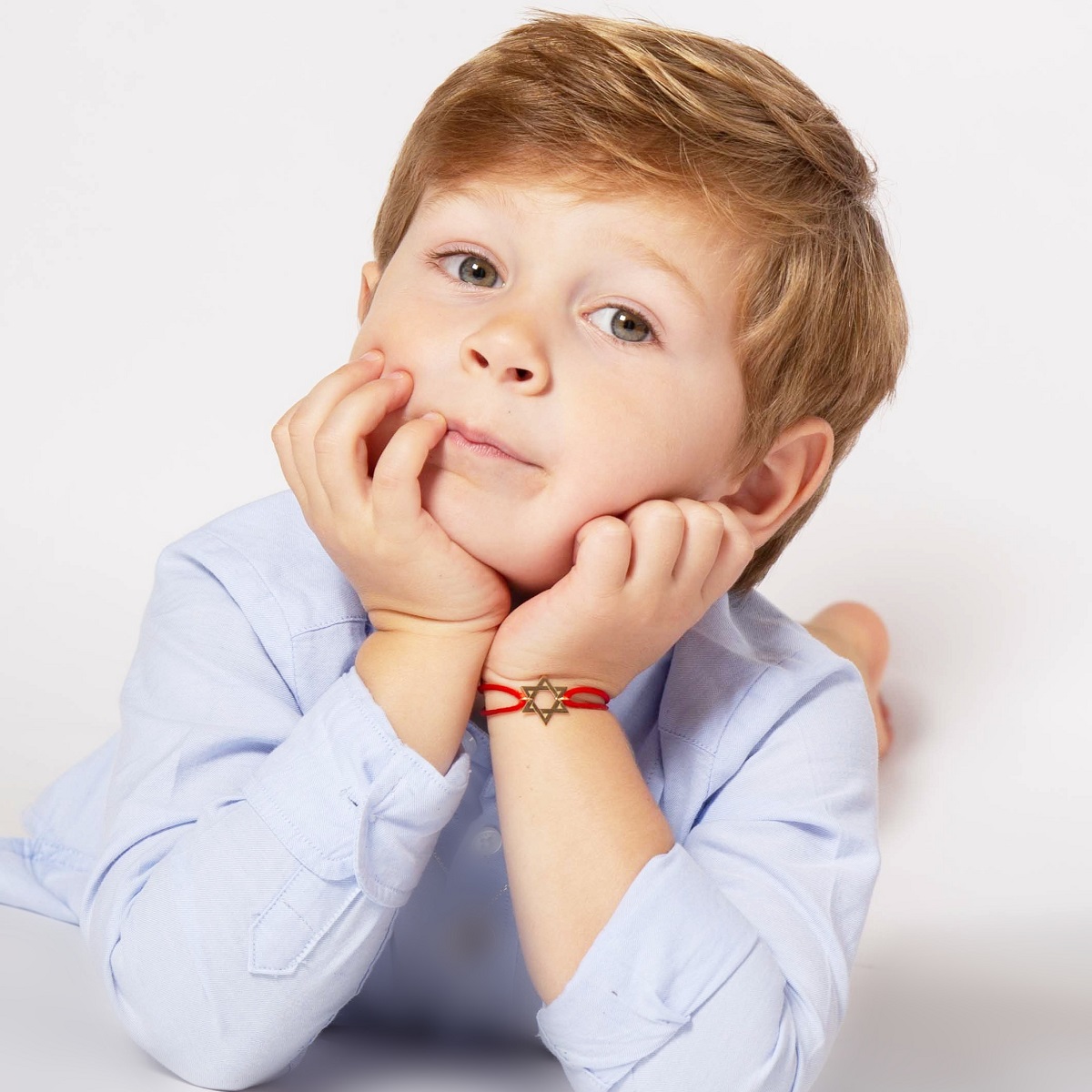 bracelet cordon étoile de david enfant