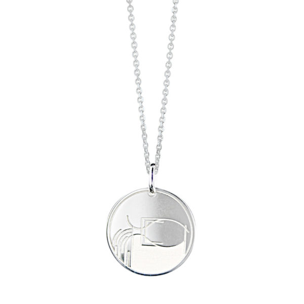 pendentif verseau en or blanc