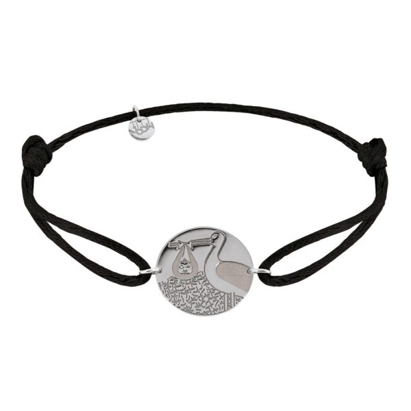 bracelet cordon cigogne