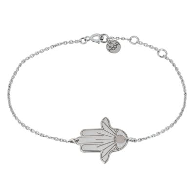 bracelet chaîne main de fatma en argent