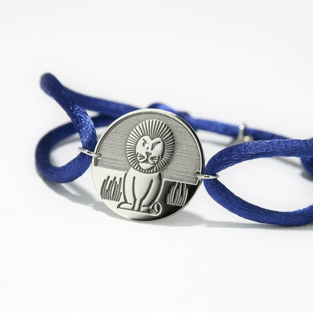 bracelet cordon lion bleu